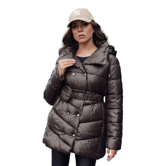 Moteriška tamsiai ruda striukė Bloom