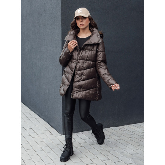 Moteriška tamsiai ruda striukė Bloom