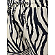 Naisten valkoiset/tummansiniset Zebra-shortsit