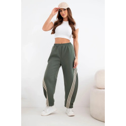 Moteriškos chaki laisvalaikio kelnės Sport