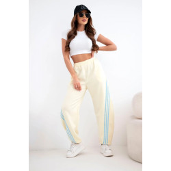 Moteriškos geltonos laisvalaikio kelnės Sport