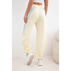 Moteriškos geltonos laisvalaikio kelnės Sport
