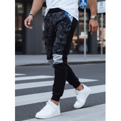 Vyriškos juodos laisvalaikio kelnės Army