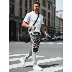 Vyriškos šviesiai pilkos laisvalaikio kelnės Army