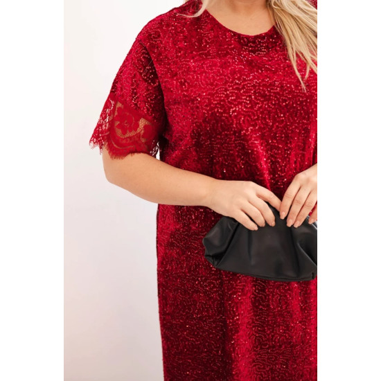 Moteriška bordo spalvos suknelė Angelo