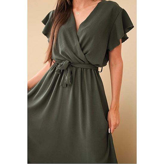Larisa naiste khaki kleit
