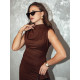 Moteriška tamsiai ruda suknelė Elite