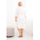 Moteriška balta suknelė Eris PLIUS dydžio suknelės