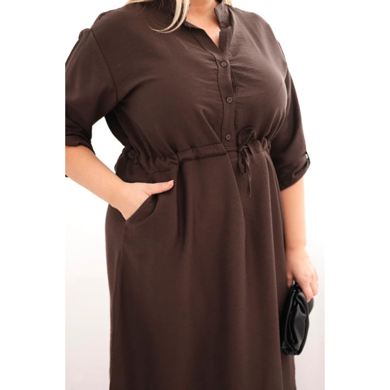 Moteriška tamsiai ruda suknelė Eris