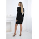 Moteriška juoda aptempta suknelė Clara