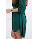 Women's dark green dress with a belt by Golden
