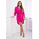 Women's Fuchsia-Colored Dress with a Belt by Golden