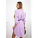 Women's Light Purple Dress with a Belt by Golden