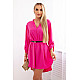 Women's Pink Dress with a Belt by Golden