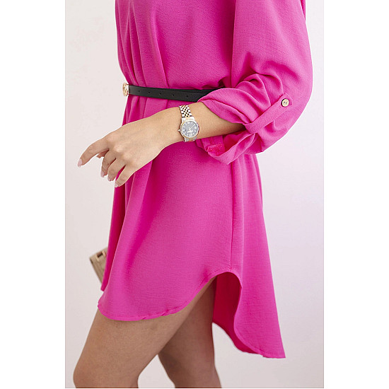 Women's Pink Dress with a Belt by Golden