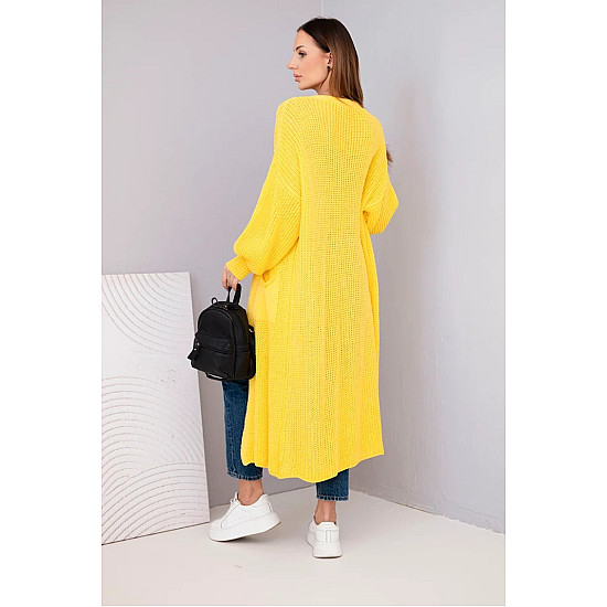 Sieviešu spilgti dzeltens kardigans „Lemon“