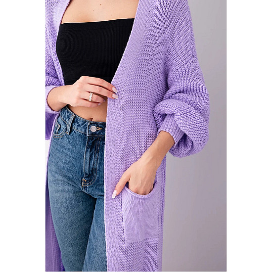 Moteriškas šviesiai violetinis kardingas Lemon