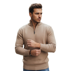 Vyriškas rusvas megztinis Monar