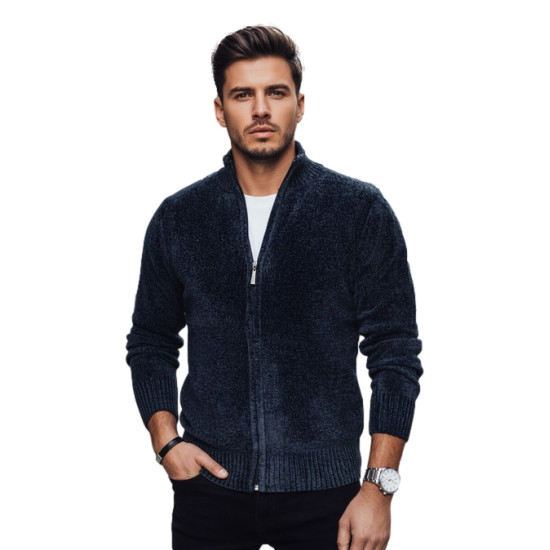 Vyrškas tamsiai mėlynas megztinis Andri