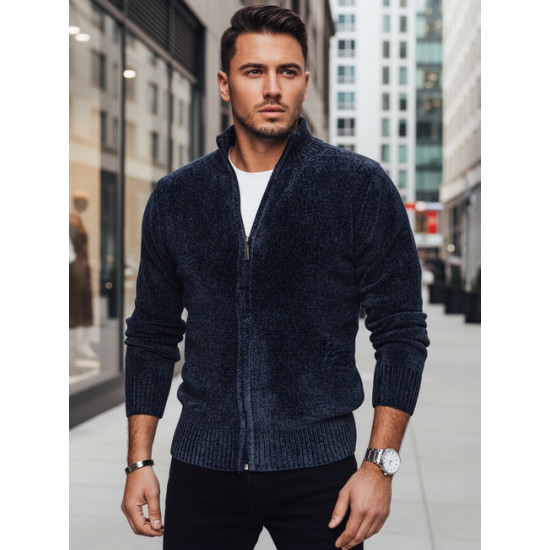 Vyrškas tamsiai mėlynas megztinis Andri