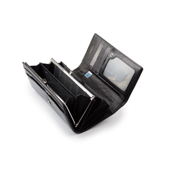 Moteriška juoda piniginė Nicol