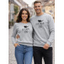 Light grey sweatshirt Just do it (black)