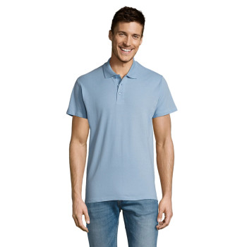 Miesten vaaleansininen Summer-polo-paita