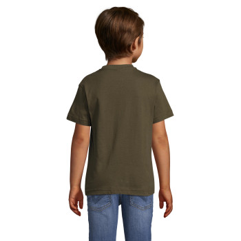Children's Khaki T-Shirt Lithuania (White)