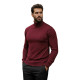 Vyriškas bordo megztinis aukštu kaklu Lenox Megztiniai