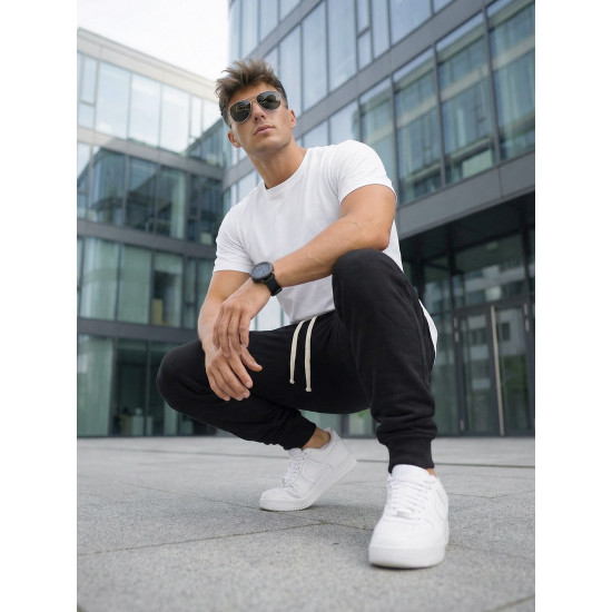 Vyriškos juodos spalvos kelnės Bold