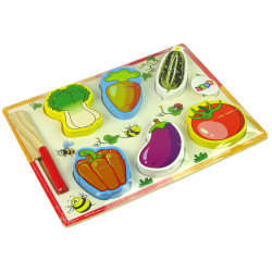 Medinis daržovių pjaustymo rinkinys