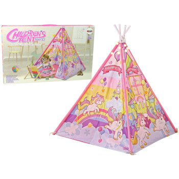Детская светящаяся палатка «Unicorn Ponies Pink»
