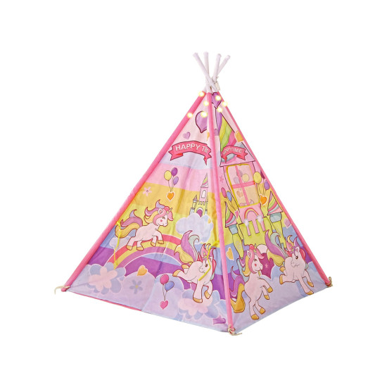 Vaikiški šviečianti palapinė „Unicorn Ponies Pink“