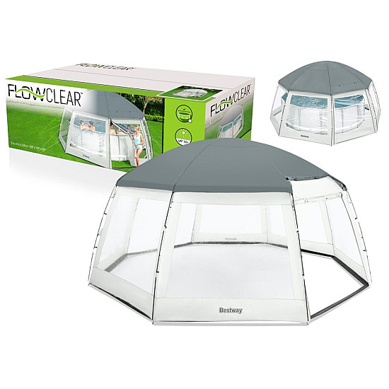 Pavėsinė baseinui 600 x 600 x 295 cm Bestway 58612