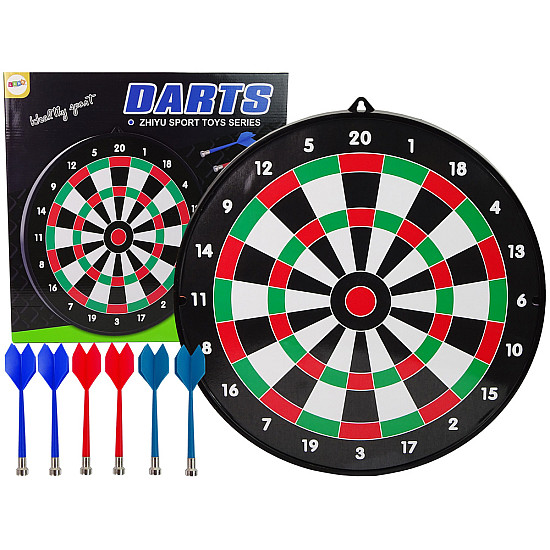 Darttaulu magneettisilla darts-nuolilla (6 kpl.)