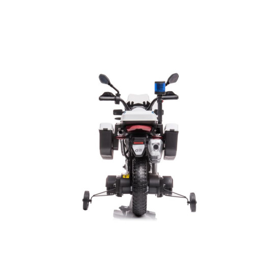 Zabawkowy motocykl policyjny na akumulator