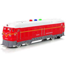 Raudonas traukinys su garso efektais