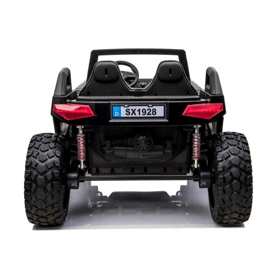 Juodas kumuliatorinis automobilis SX1928 24V Elektrinės mašinėlės vaikams