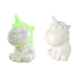 Kūrybinis vienaragio rinkinys „DIY Diamonds Crystals Green“