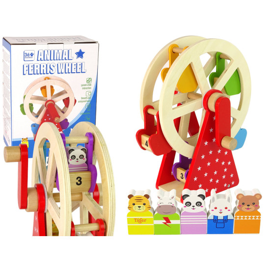 Besisukantis medinis apžvalgos ratas Mediniai žaislai