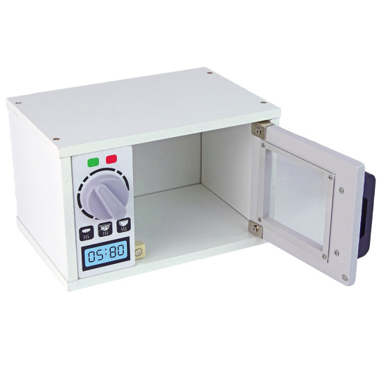 Medinė mikrobangų krosnelės rinkinys Mediniai žaislai