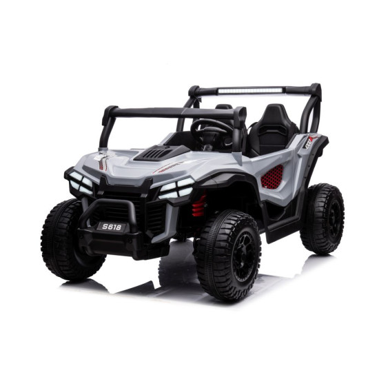 Pilkas elektrinis automobilis S618 4x4 Elektrinės mašinėlės vaikams