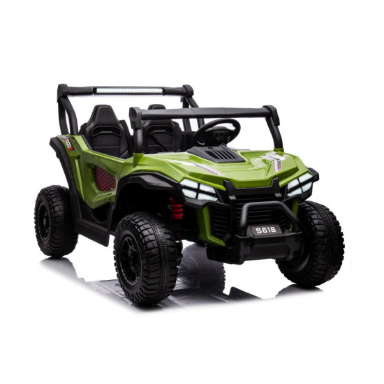 Žalias elektrinis automobilis vaikams S618 4x4 Elektrinės mašinėlės vaikams