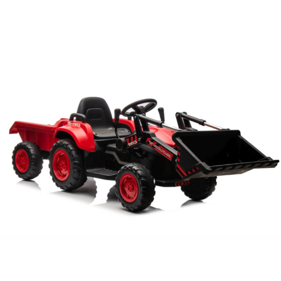 Red electric tractor BW-X002A with bucket Electric machines for children