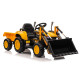 Yellow electric tractor BW-X002A with bucket