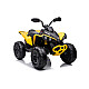 CAN-AM battery-powered yellow quadricycle