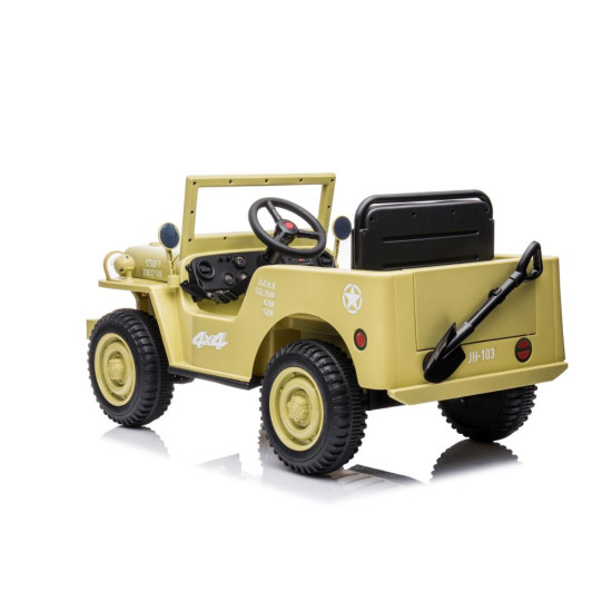Baterijomis varomas šviesiai chaki spalvos automobilis JH-103  4x4 Elektrinės mašinėlės vaikams