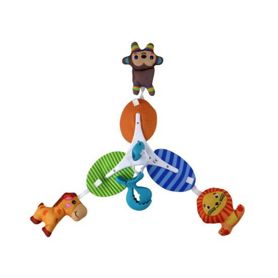 Klasikinė lovelės karuselė su gyvūnais