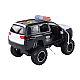 Offroad juodas policijos automobilis Žaisliniai automobiliai