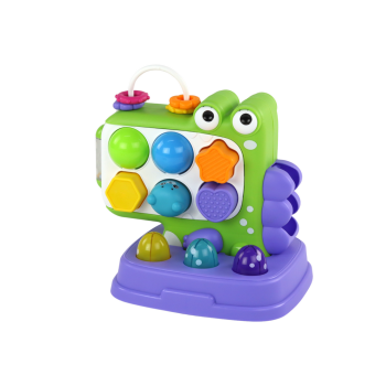 Фиолетовая образовательная доска с динозаврами «Whack-A-Mole» — игра на сортировку для детей
